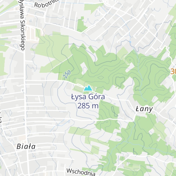 Map of Łysa Góra