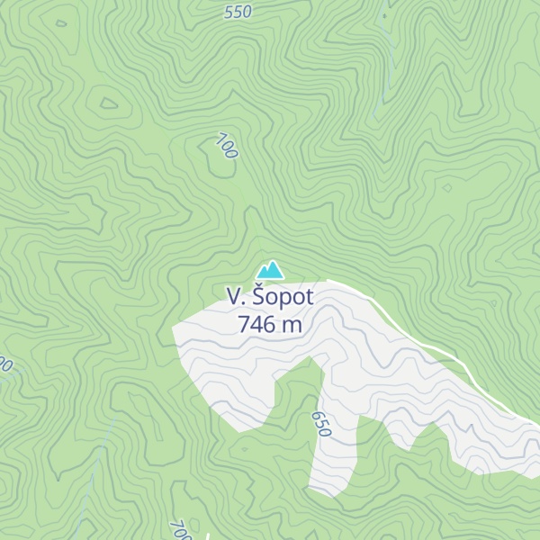 Map of V. Šopot