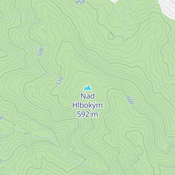 Map of Nad Hlbokým