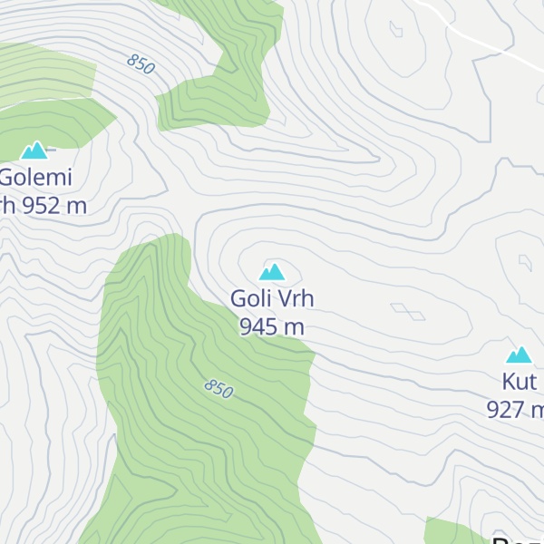 Map of Goli Vrh