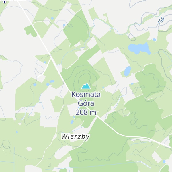 Map of Kosmata Góra