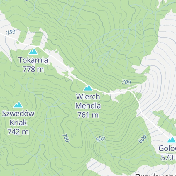 Map of Wierch Mendla