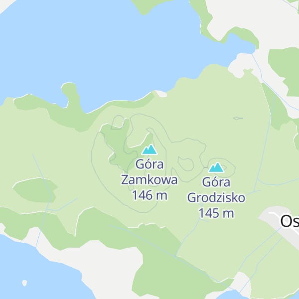 Map of Góra Zamkowa
