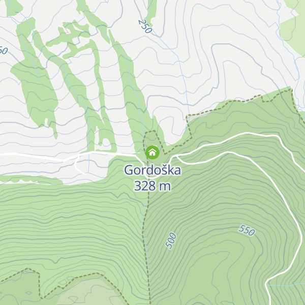 Map of Gordoška