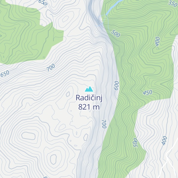 Map of Radičinj