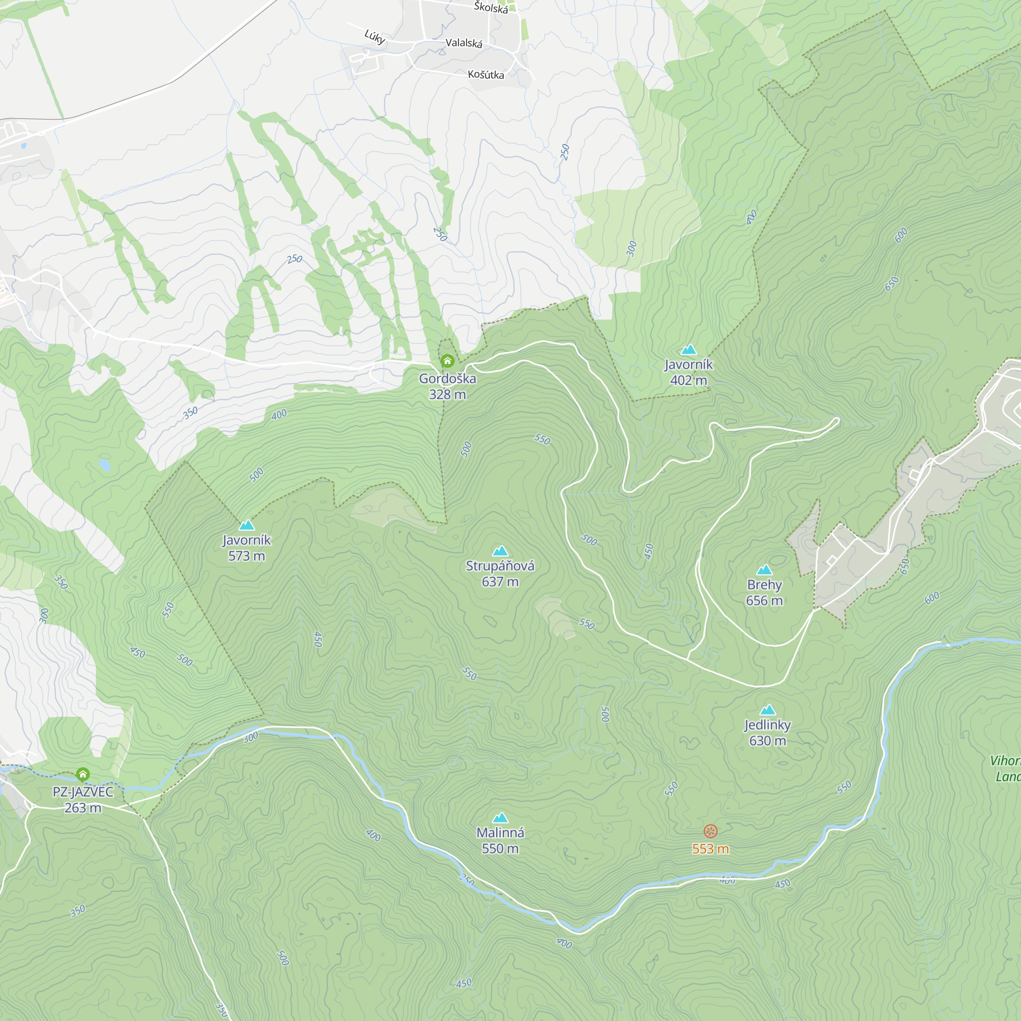 Chata Strupáňová map