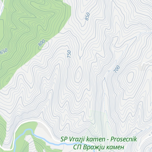 Map of Golema Glava