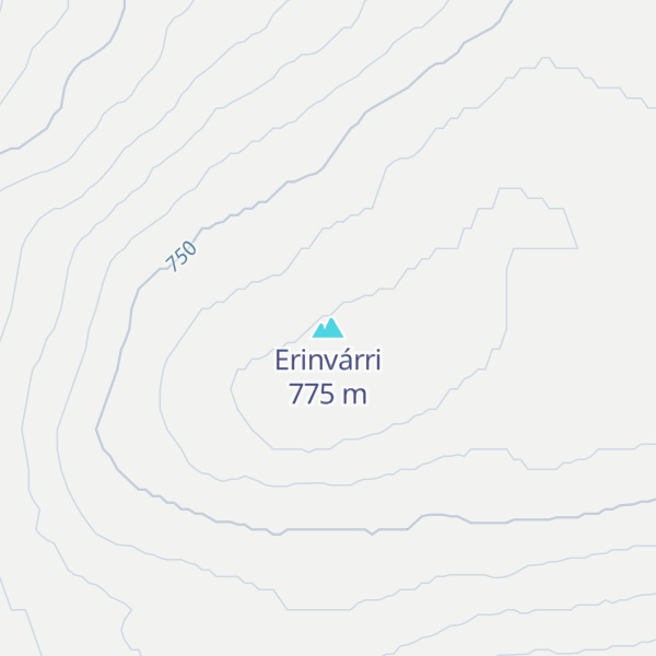 Map of Erinvárri