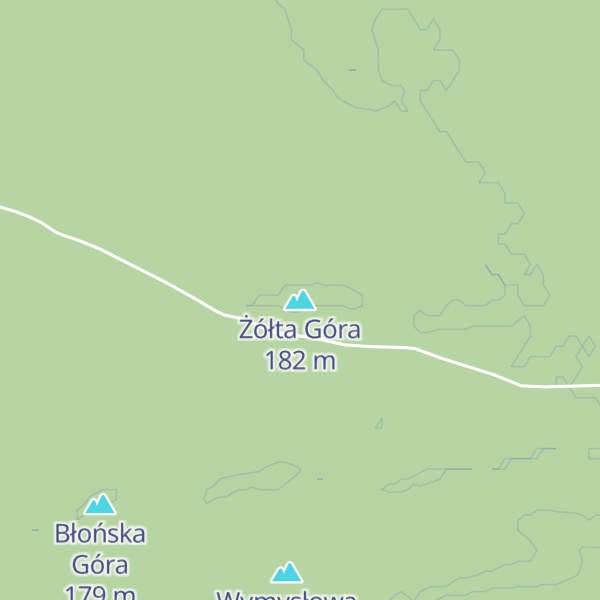Map of Żółta Góra