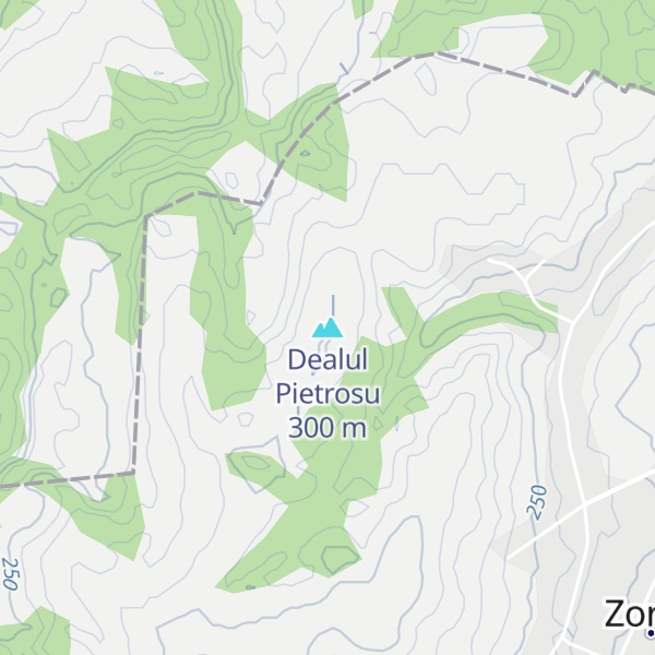 Map of Dealul Pietrosu
