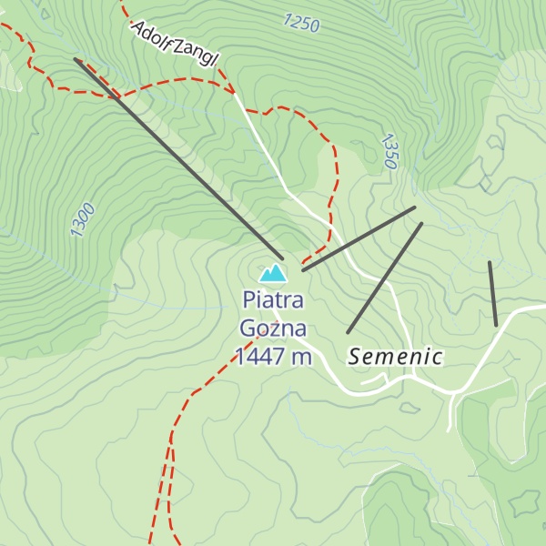 Map of Piatra Gozna