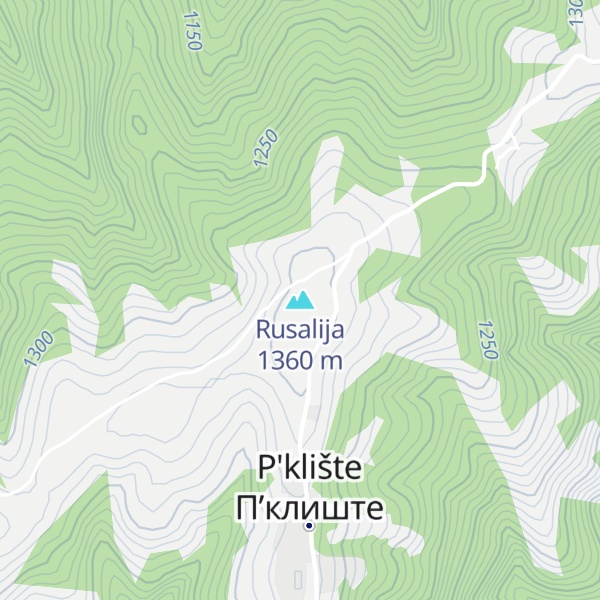 Map of Rusalija