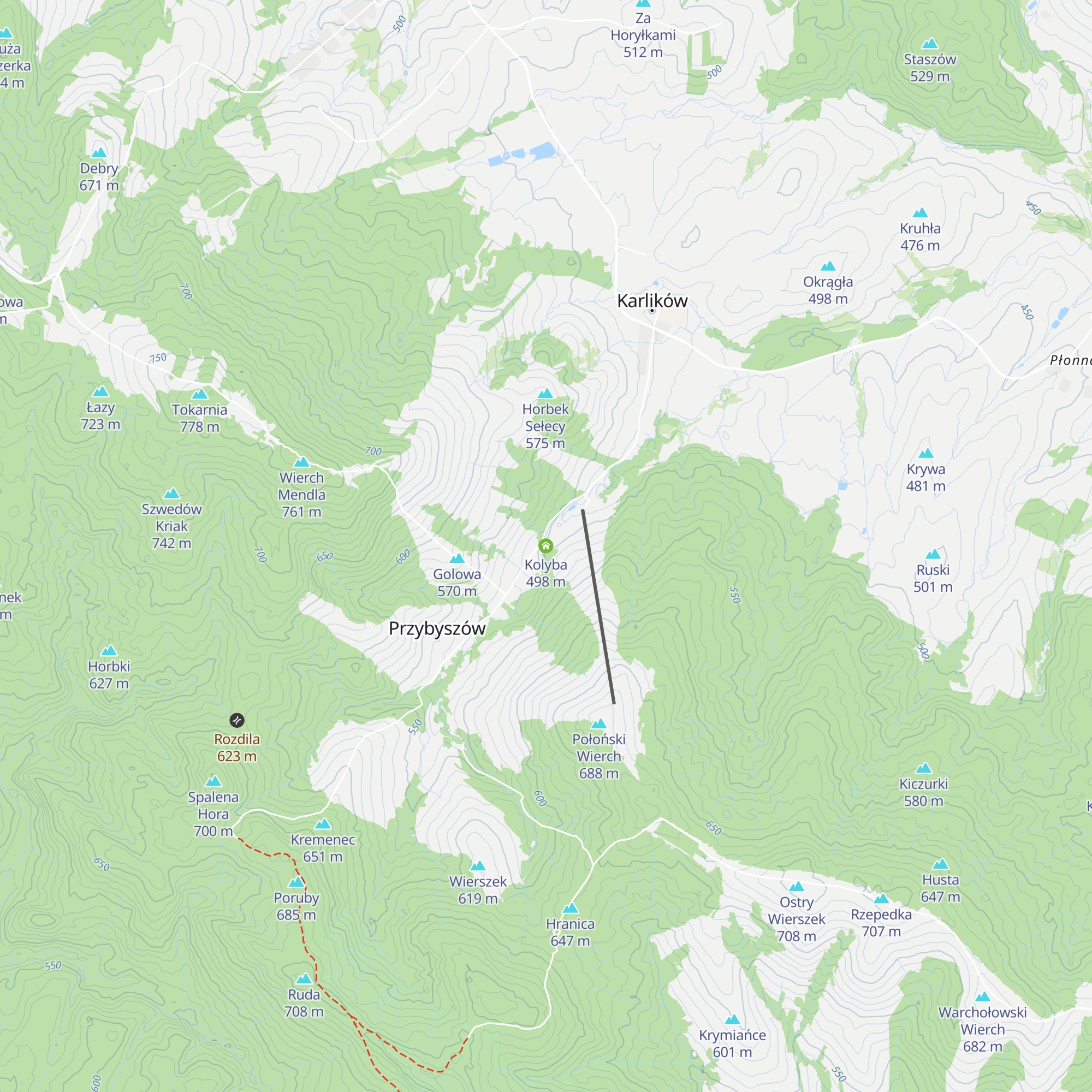 Kolyba map