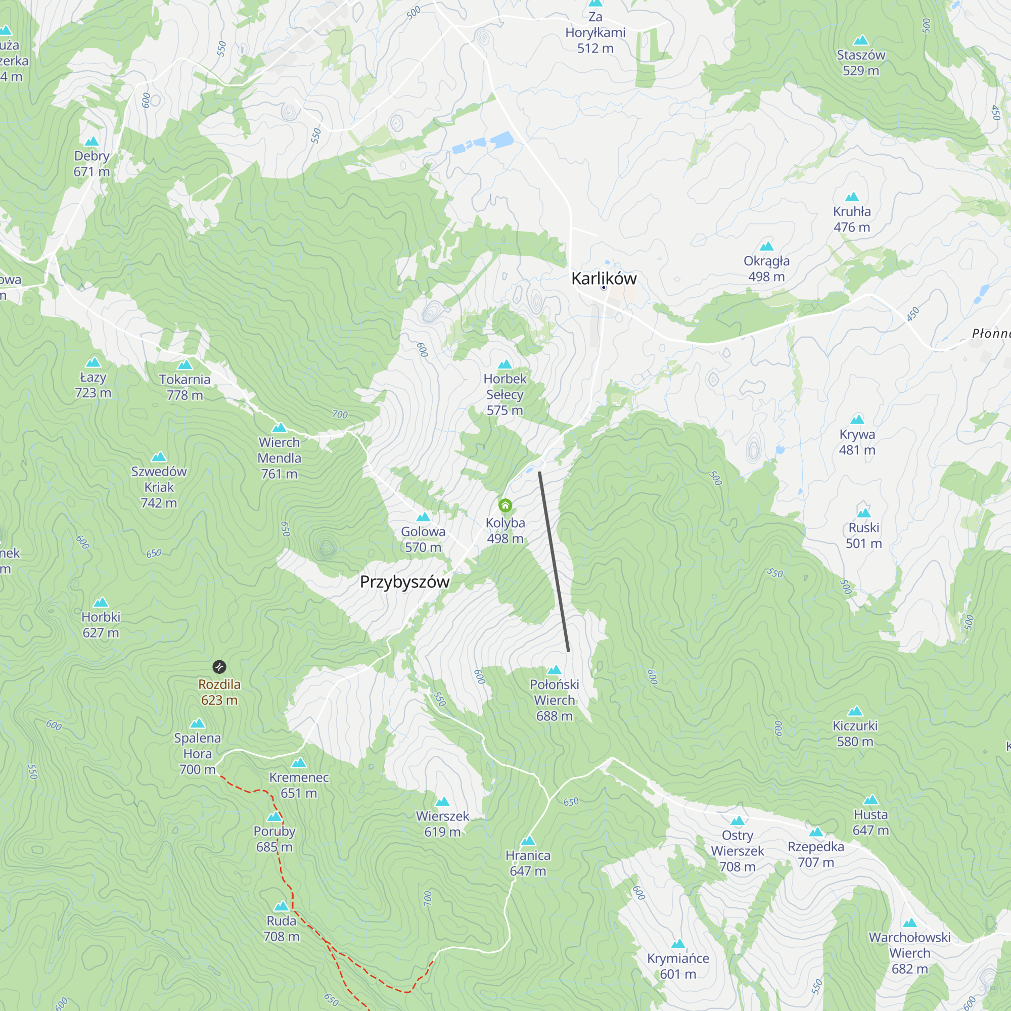 Kolyba map