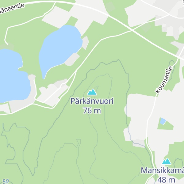 Map of Pärkänvuori