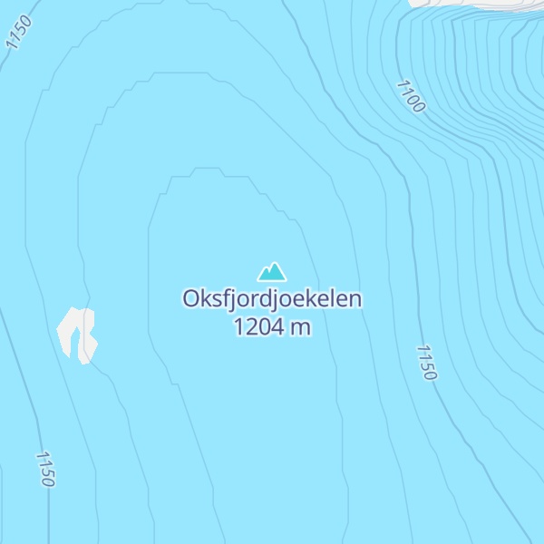 Map of Oksfjordjoekelen