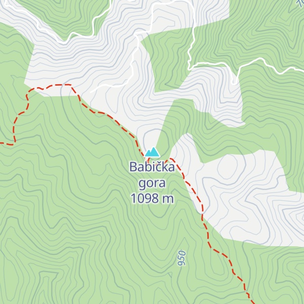 Map of Babička gora