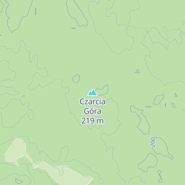 Map of Czarcia Góra
