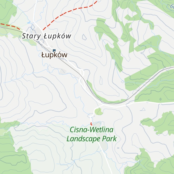 Map of Łupków Łk1