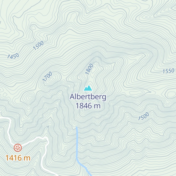 Map of Albertberg