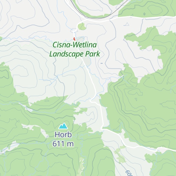 Map of Koniec Świata Schronisko w Łupkowie