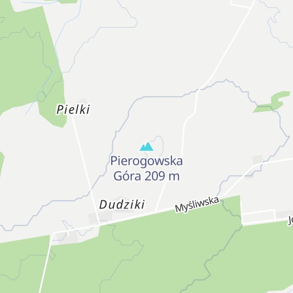 Map of Pierogowska Góra