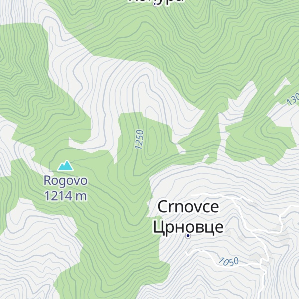 Map of Rajčeva Čuka