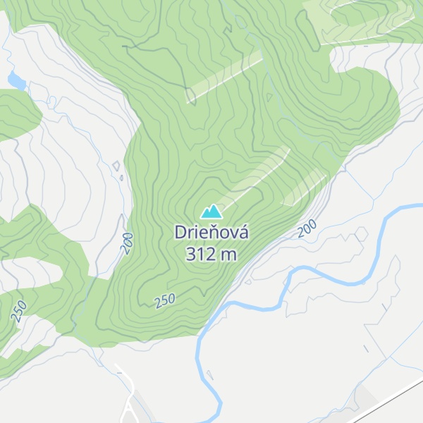 Map of Drieňová