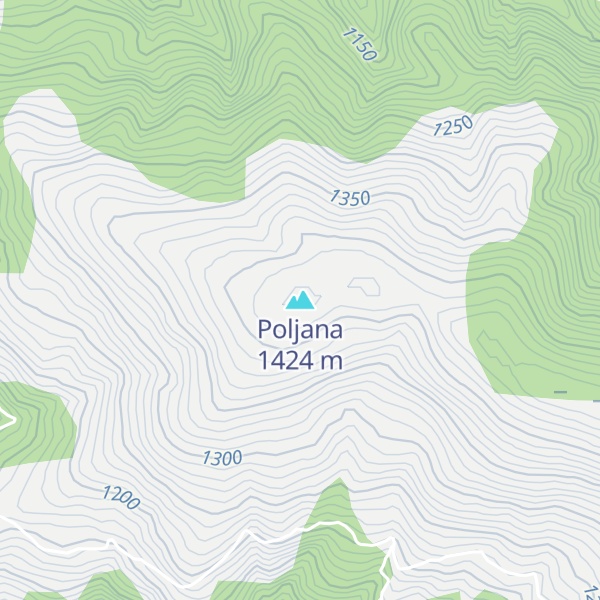 Map of Poljana