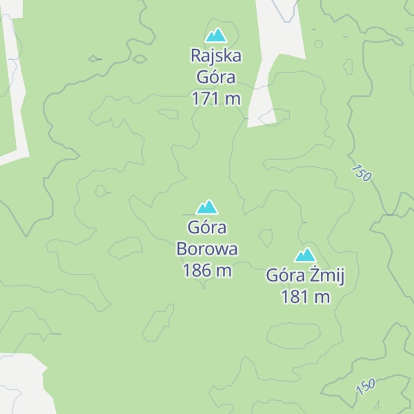 Map of Góra Borowa