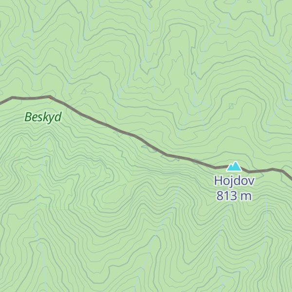 Map of Beskid