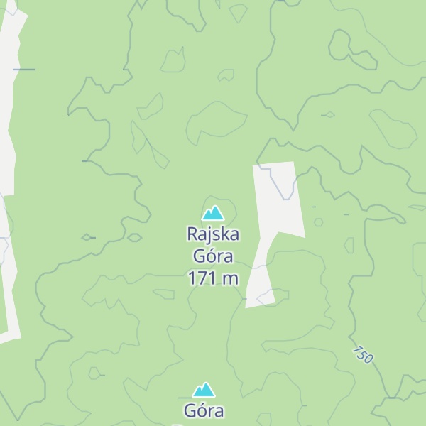 Map of Rajska Góra