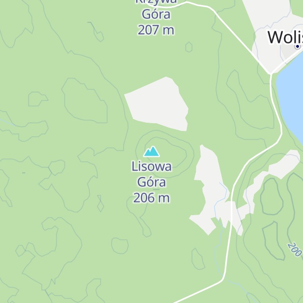 Map of Lisowa Góra
