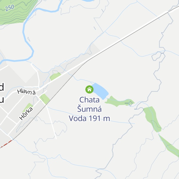 Map of Chata Šumná Voda