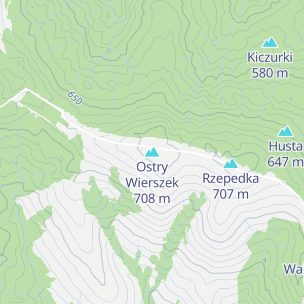 Map of Ostry Wierszek