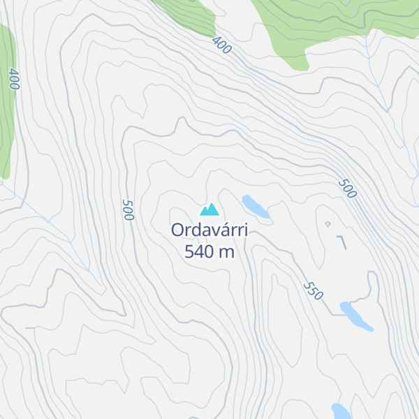 Map of Ordavárri