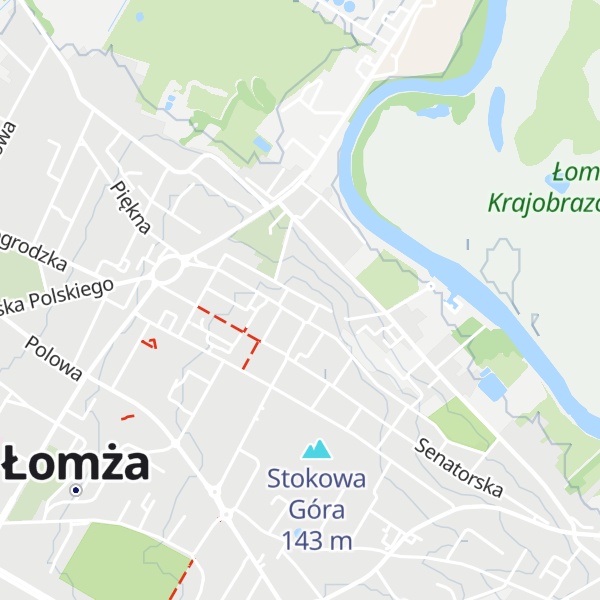 Map of Popowa Góra
