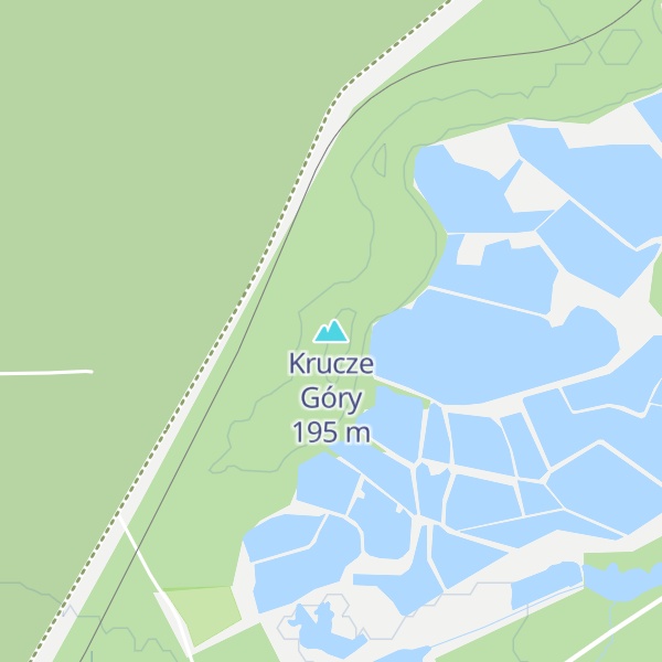 Map of Krucze Góry