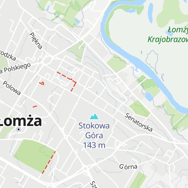 Map of Łysa Góra