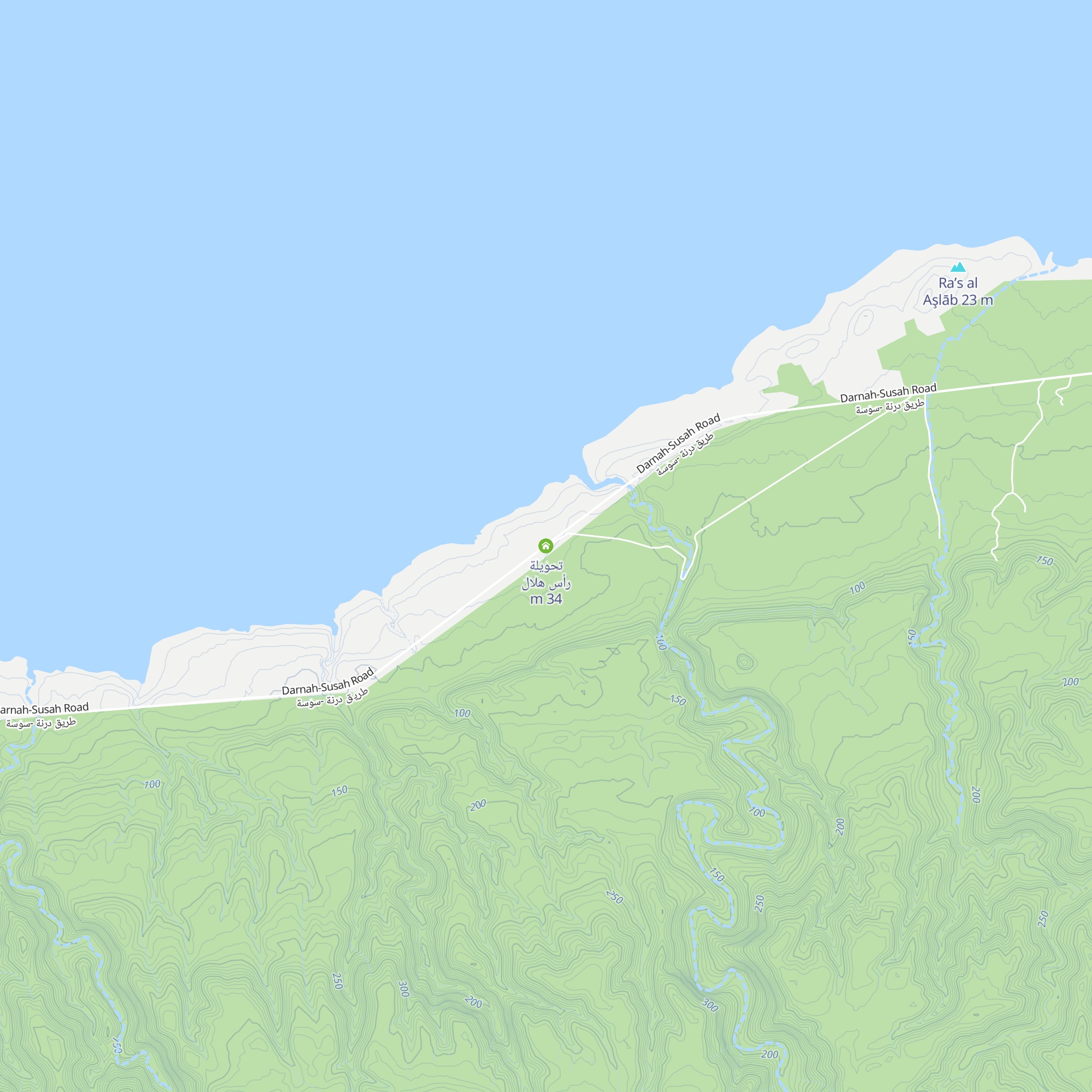تحويلة رأس هلال map