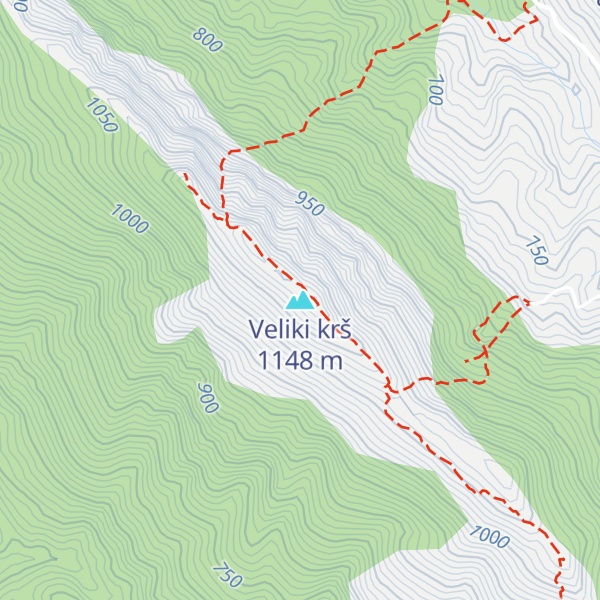 Map of Veliki krš