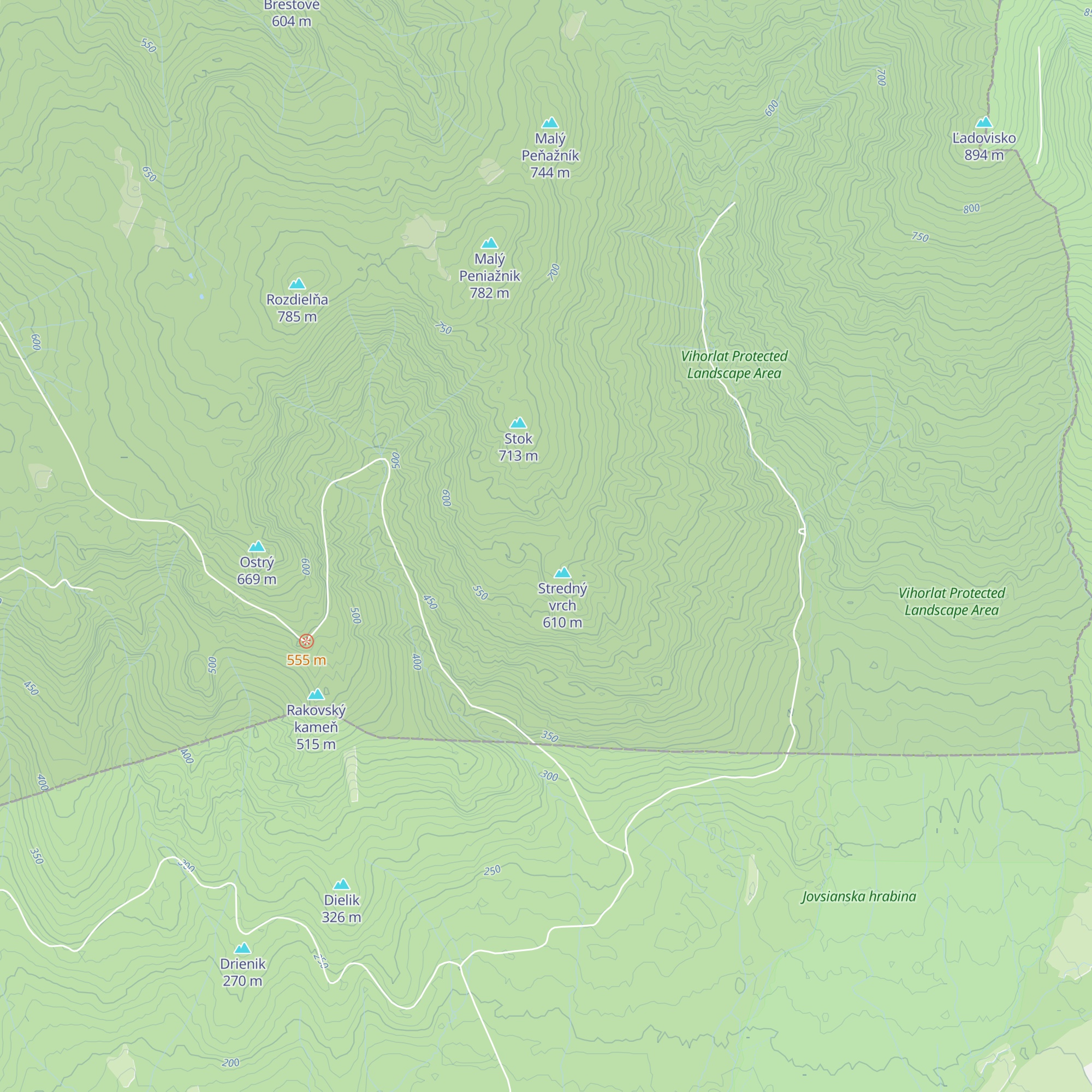 Chata Vacky map