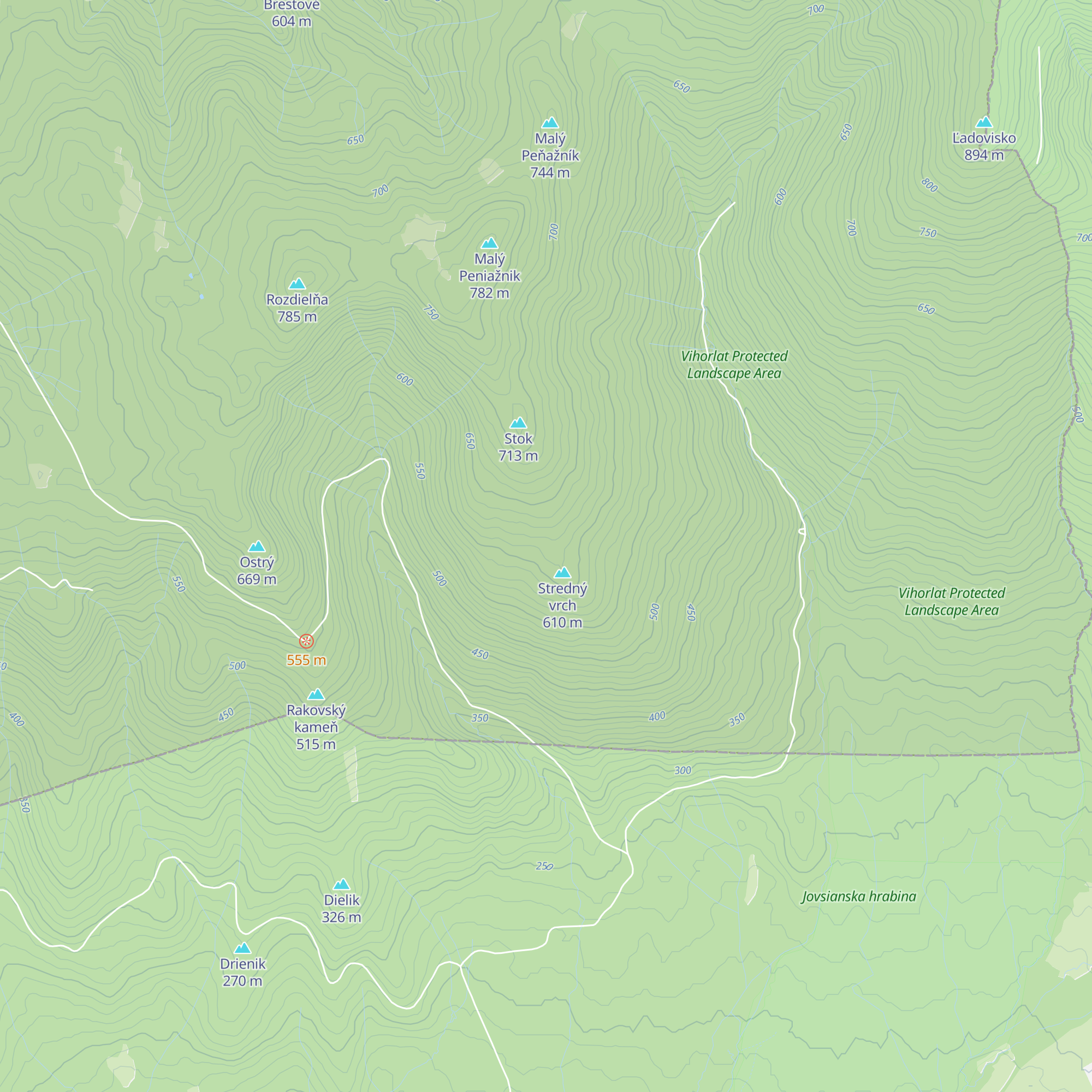Chata Vacky map