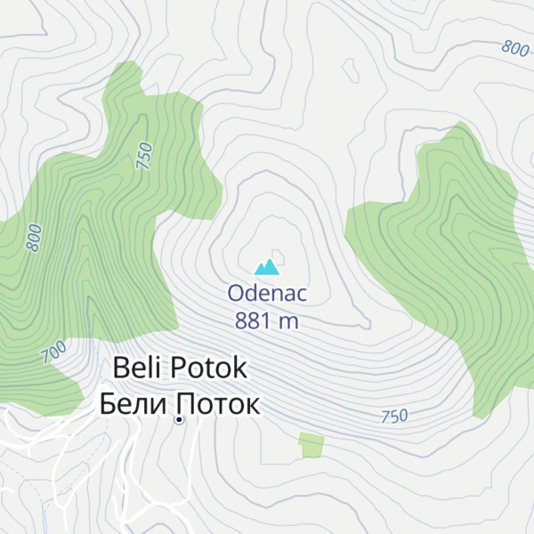 Map of Odenac
