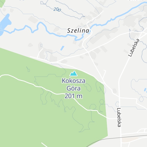 Map of Kokosza Góra