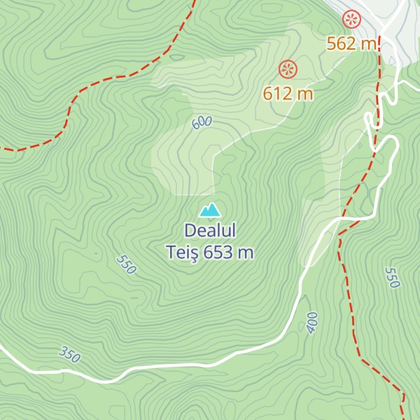 Map of Dealul Teiş