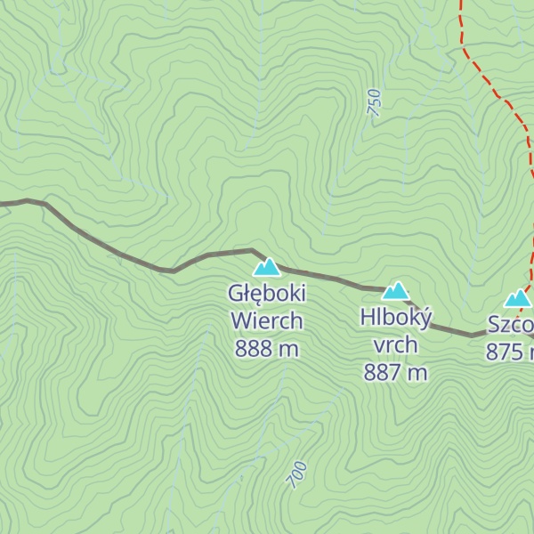 Map of Głęboki Wierch