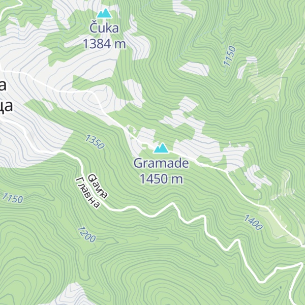 Map of Gramađe