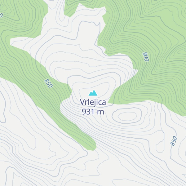 Map of Vrlejica