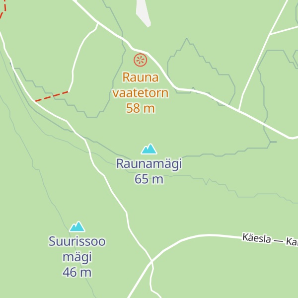 Map of Raunamägi
